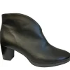 Ara Ladies Black Soft Leather Inside Zip Heeled Ankle Boot 23400