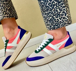 Gola Ladies Wheat/Coral/Purple Combination Trainer RAVEN