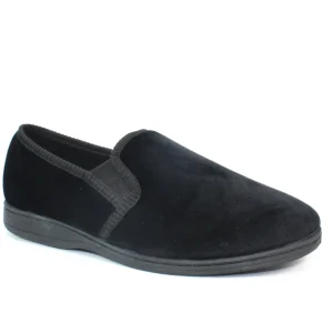 Goodyear Mens Black Memory Foam Slippers TAMAR