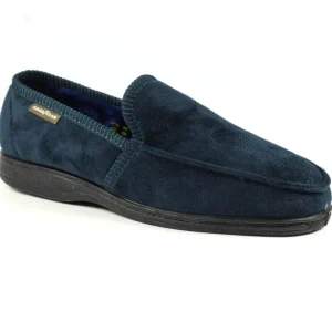 Goodyear Mens Navy Memory Foam Slippers EDEN