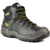 GRI Sport Mens Steel-Toe Laced Safety Boot Contractor Black