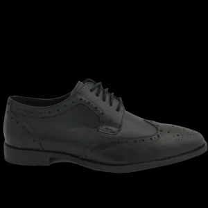 Hush Puppies Mens Black Laced Brogue Shoe ELLIOT