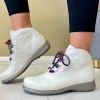Jose Saenz Ladies RURAL Beige Leather Laced Ankle Boot 2082-BG