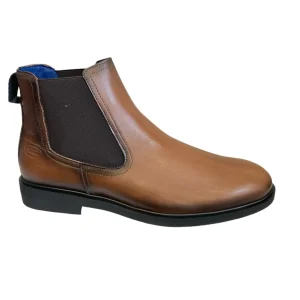 Jose Saenz Mens Tan Soft Leather Pull-On Ankle Boot T20003