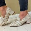 Kate Appleby Ladies Razzle Dazzle Tweed Chain Block Heel Shoe FLAXMERE