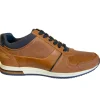 Lloyd & Pryce Mens Tommy Bowe Tan/Hickory Leather Laced Trainer DEE