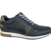 Lloyd & Pryce Mens Tommy Bowe Navy/Storm Leather Laced Trainer DEE