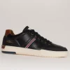 Lloyd & Pryce Mens Tommy Bowe Navy Leather Laced Trainer HORGAN