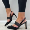 Lotus Ladies Black/Diamante Heeled Sandal JOIE ULS349