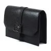 Lunar Ladies Black Satin Handbag TRIXABLE ZLR037 BK