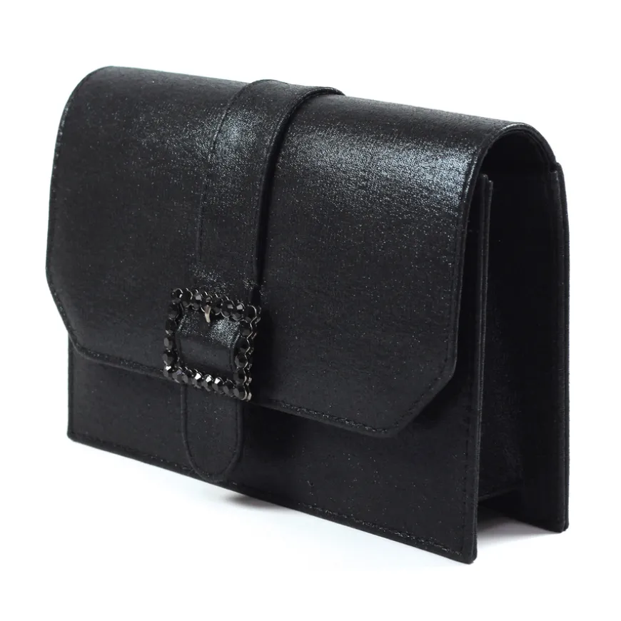 lunar_ladies_black_satin__0.webp Lunar Ladies Black Satin Handbag TRIXABLE ZLR037 BK