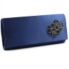 Lunar Ladies Navy Satin Handbag ANKARA ZLR039 BL