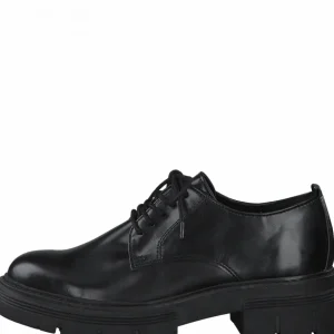 Marco Tozzi Black Chunky Sole Laced Shoe 23701-27 011