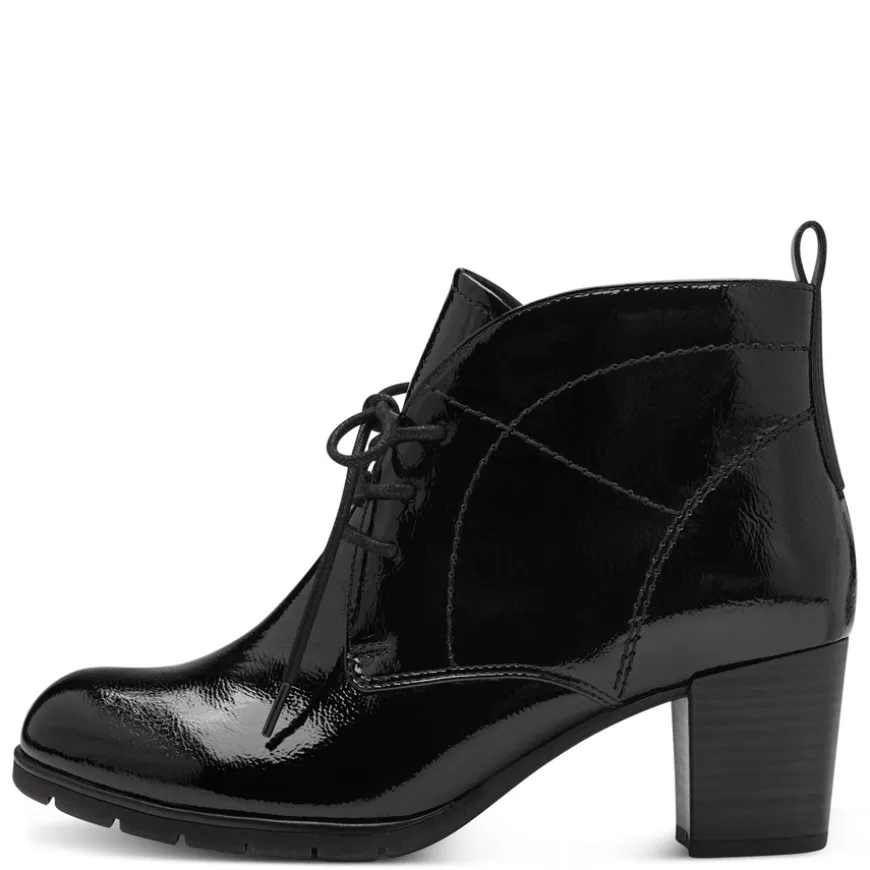 marco_tozzi_ladies_black__1-1.webp Marco Tozzi Ladies Black Patent Laced Heeled Ankle Boot 25109-41-018