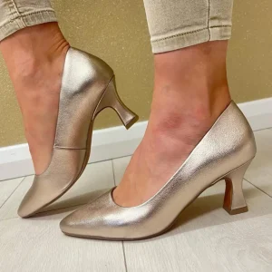 Marco Tozzi Platinum Heeled Court Shoe 22420-42 957