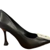 Menbur Ladies Black Jewelled Heeled Dress Shoe 24512