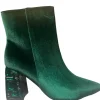 Menbur Ladies Emerald Green Gem Heeled Ankle Boot 24360
