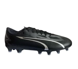 Puma Junior Black/Grey Moulded Stud Football Boots ULTRA