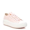 Refresh Ladies Nude Canvas Laced Trainer 172719