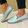 Regarde Le Ciel Mint Patent Leather Loafer Shoe DALMA-02