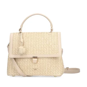 Rieker Ladies Beige Combination Weave Pattern Handbag H1606-60