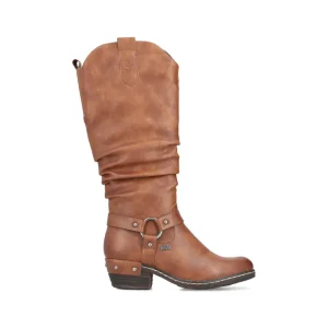Rieker Ladies Brown Warm Lined Knee Boot 93670-24