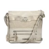 Rieker Ladies Cream/Beige/Silver Combination Handbag H1346-92