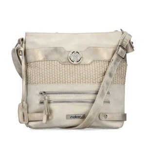 Rieker Ladies Cream/Beige/Silver Combination Handbag H1346-92