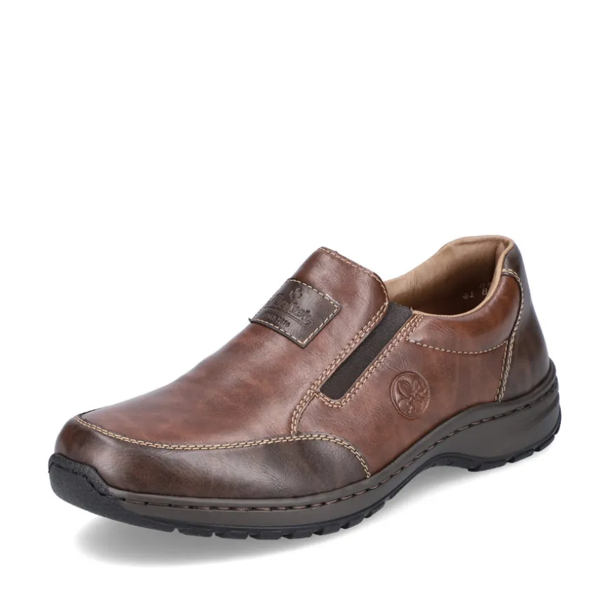 rieker_mens_brown_soft_sl_0.webp Rieker Mens Brown Soft Slip-On Shoe 03354-26