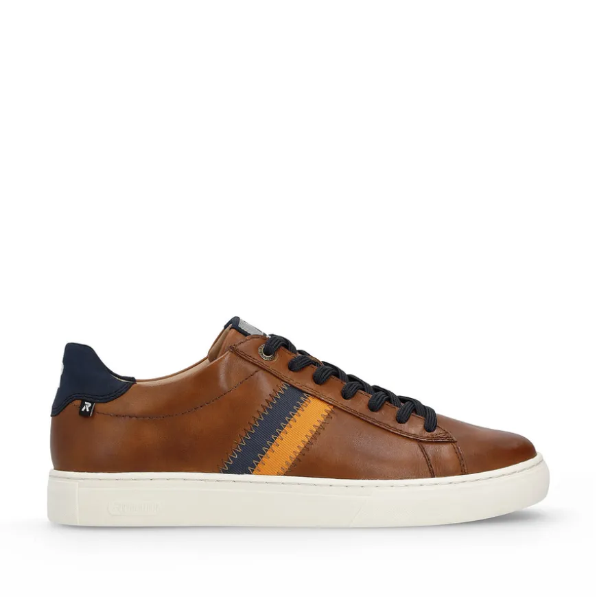rieker_mens_evolution_tan_0-1.webp Rieker Mens Evolution Tan Combination Soft Leather Casual Shoe U0705-24