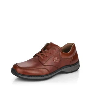 Rieker Mens Tan Casual Wide Fitting Laced Shoe 03310-24