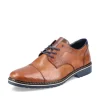 Rieker Mens Tan Leather Laced Shoe 16502-22
