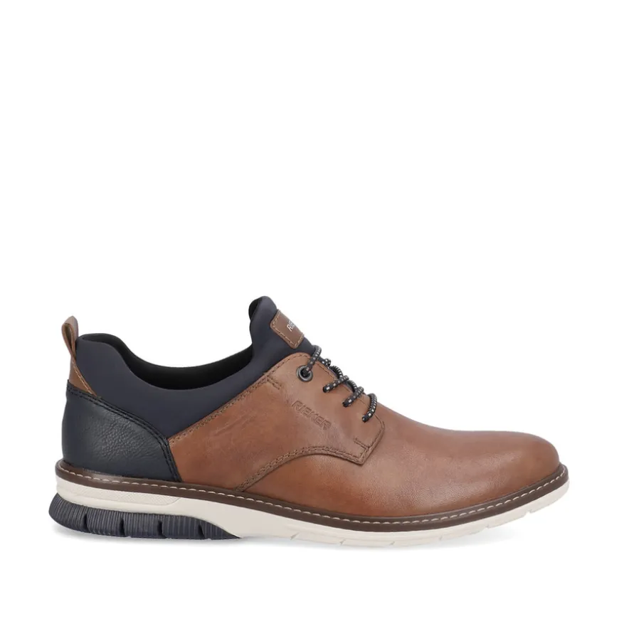 rieker_mens_tannavy_combi_0-1.webp Rieker Mens Tan/Navy Combination Casual Slip-On Shoe 14454-22