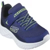 Skechers Boys Velcro Trainer Navy/Black/Lime 403924L/NBLM