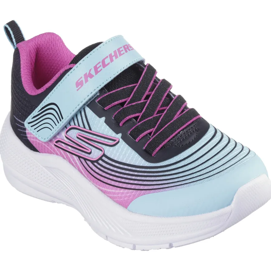 skechers_kids_aquapurple__0.webp Skechers Kids Aqua/Purple Velcro Trainer MICROSPEC 303575L/AQPR