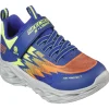 Skechers Kids Lights Blue/Multi Velcro Trainer 400600L/BLMT
