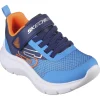 Skechers Kids Navy/Blue Velcro Trainer SQUAD 403879L/NVBL