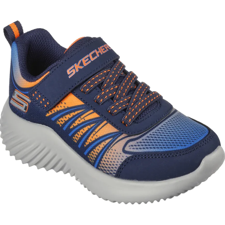 skechers_kids_navyorange__0.webp Skechers Kids Navy/Orange Velcro Trainer ZATIC 403737L/NVOR