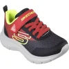 Skechers Kids Red/Black Velcro Trainer SQUAD 403879L/RDBK