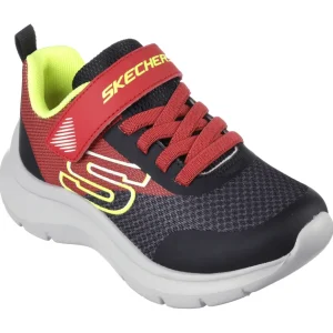 Skechers Kids Red/Black Velcro Trainer SQUAD 403879L/RDBK