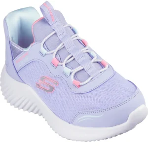 Skechers Kids Slip-Ins Navy/Multi Velcro Trainer SIMPLE CUTE 303585L/LAV