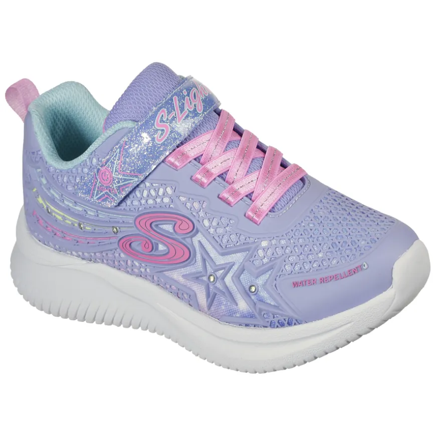skechers_kids_tuff_tech_l_0.webp Skechers Kids Tuff Tech Lavender/Pink Lights Velcro Trainer 302323L/LVPK