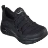 Skechers Ladies ARCH-FIT Black Slip-On Trainer 149056/BBK