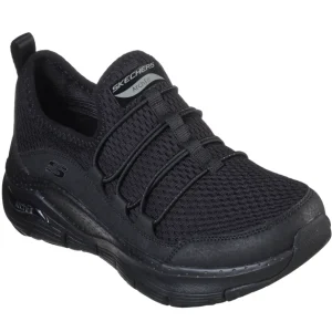 Skechers Ladies ARCH-FIT Black Slip-On Trainer 149056/BBK