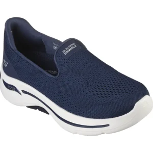 Skechers Ladies ARCH-FIT Navy Slip-On Trainer 124483/NVY