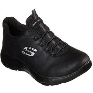 Skechers Ladies Black Slip-On Memory Foam Trainer 88888301 BBK