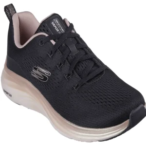 Skechers Ladies Black/Rose Gold Vapor Foam Laced Trainer 150025