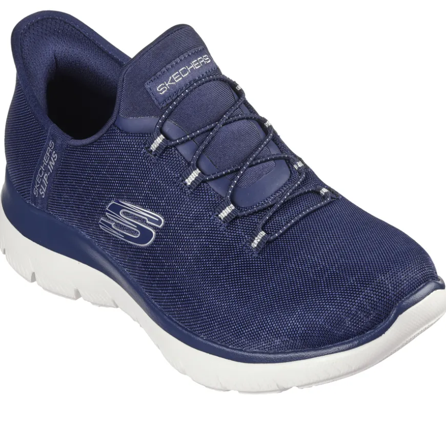 skechers_ladies_navysilve_0.webp Skechers Ladies Navy/Silver Hands Free Slip-Ins Trainer 150128