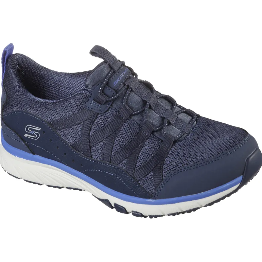 skechers_ladies_sportacti_0.webp Skechers Ladies Sport-Active Navy Slip-On Trainer 104281/NVY