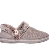 Skechers Ladies Taupe Memory Foam Slippers COZY CAMPFIRE 167684/TPE